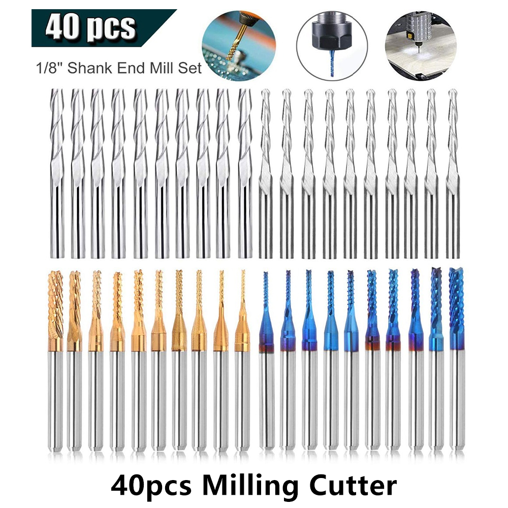 End Mill Set - Juego de brocas de grabado Twotrees,