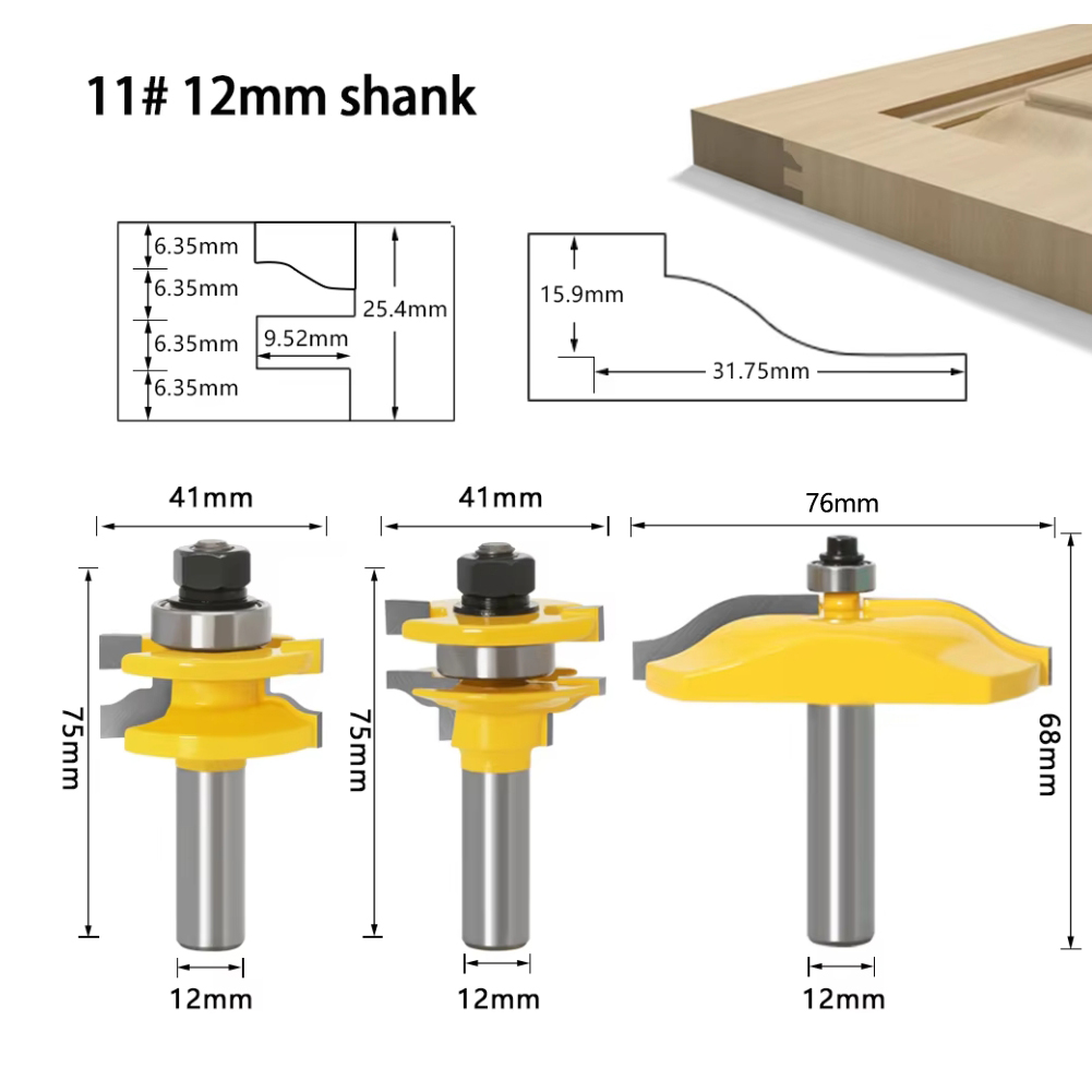 3 uds., riel de vástago de 12m - End Mill Set reseña y precio