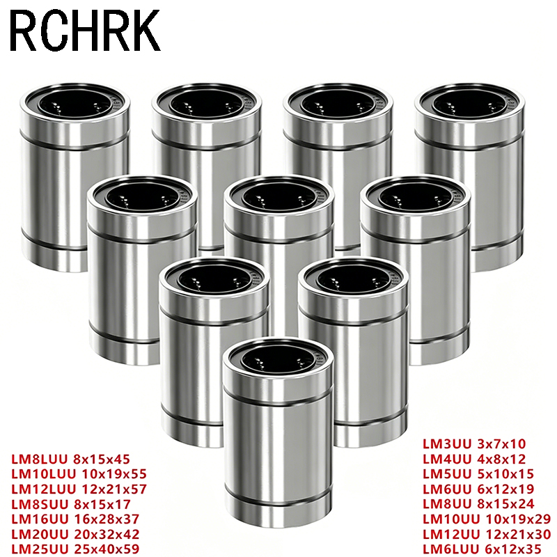 4/10PCS LM8UU LM10UU LM16UU LM - Lm8Uu Bearing reseña y precio