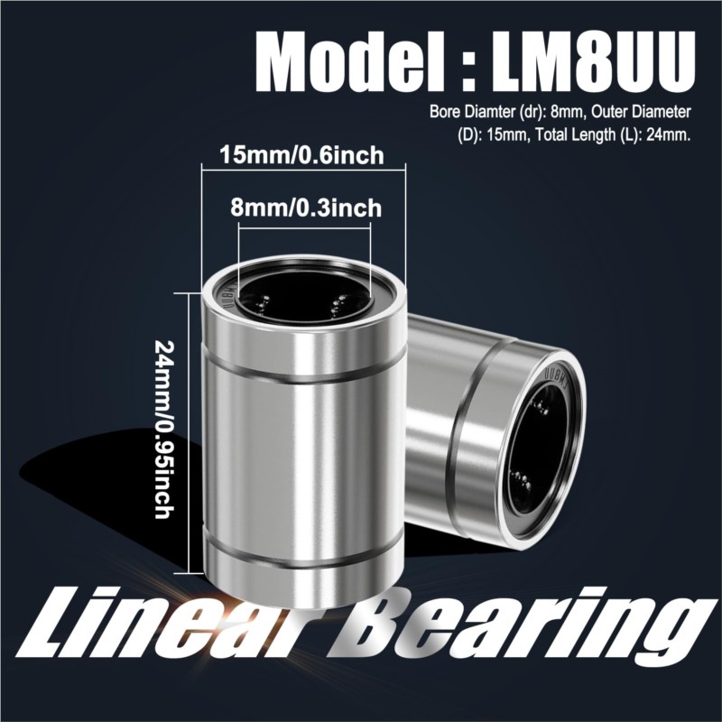 4/10PCS LM8UU LM10UU LM16UU LM - Lm8Uu Bearing reseña y precio