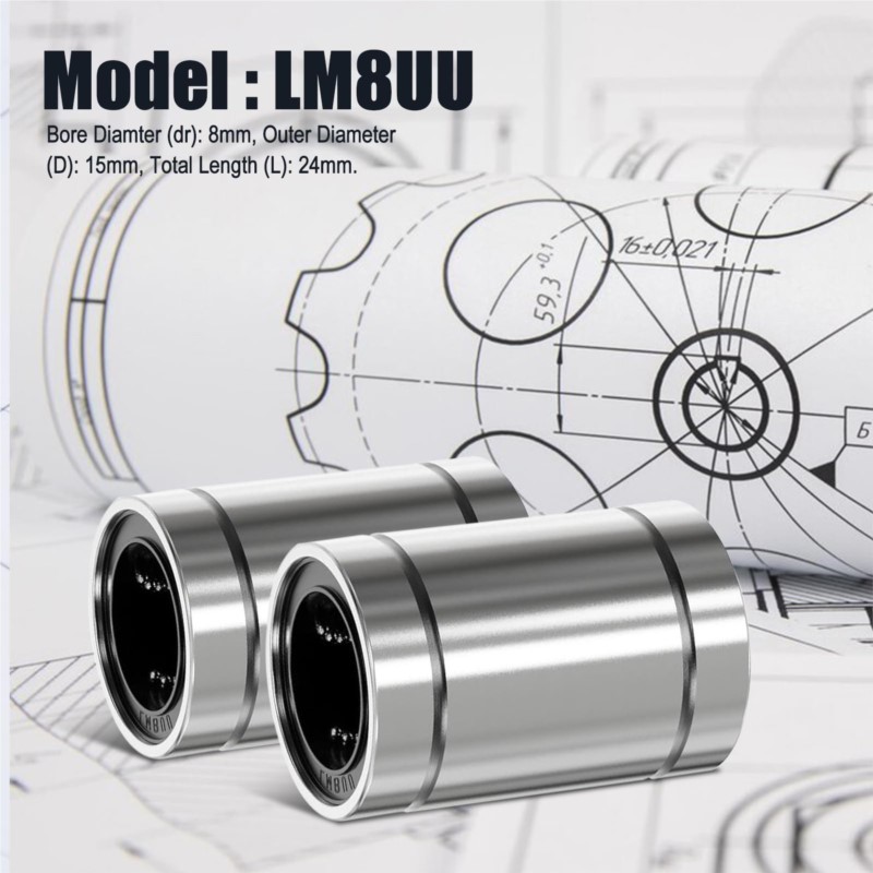 4/10PCS LM8UU LM10UU LM16UU LM - Lm8Uu Bearing reseña y precio