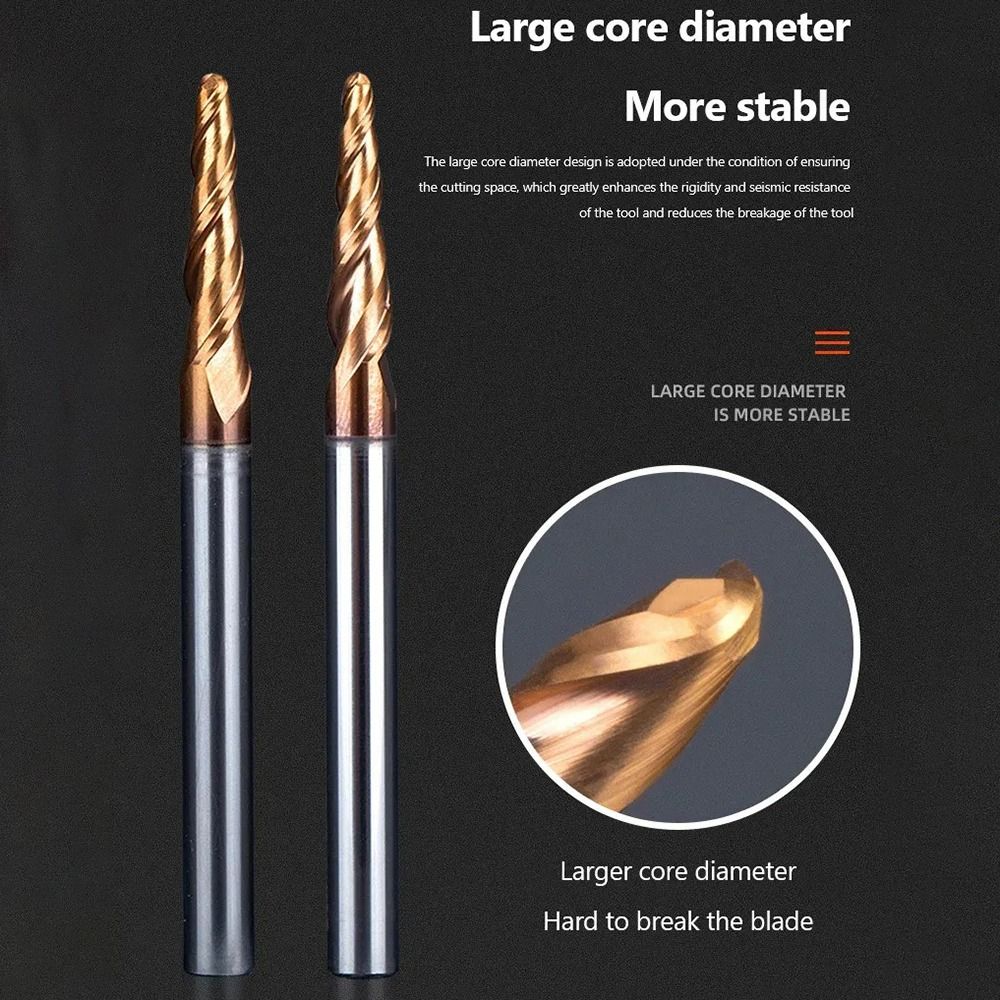 HRC55 fresas de extremo cónica - End Mill Set reseña y precio