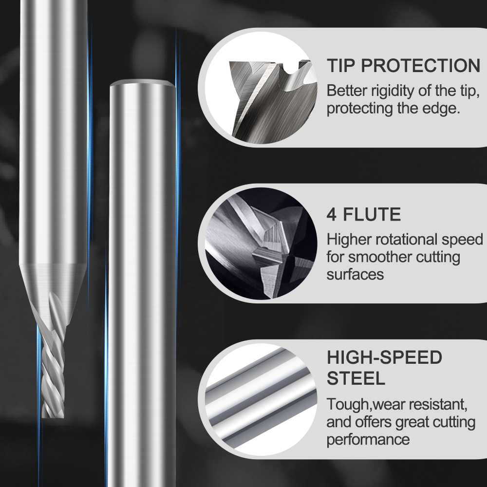 Fresa de extremo Frez de 2mm d - End Mill Set reseña y precio